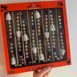 Christopher Radko Rainbow Ghost Halloween Fall Shiny Brite Vintage Garland